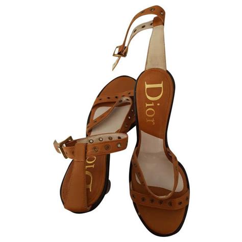 dior sandals brown|christian dior sandals bottom.